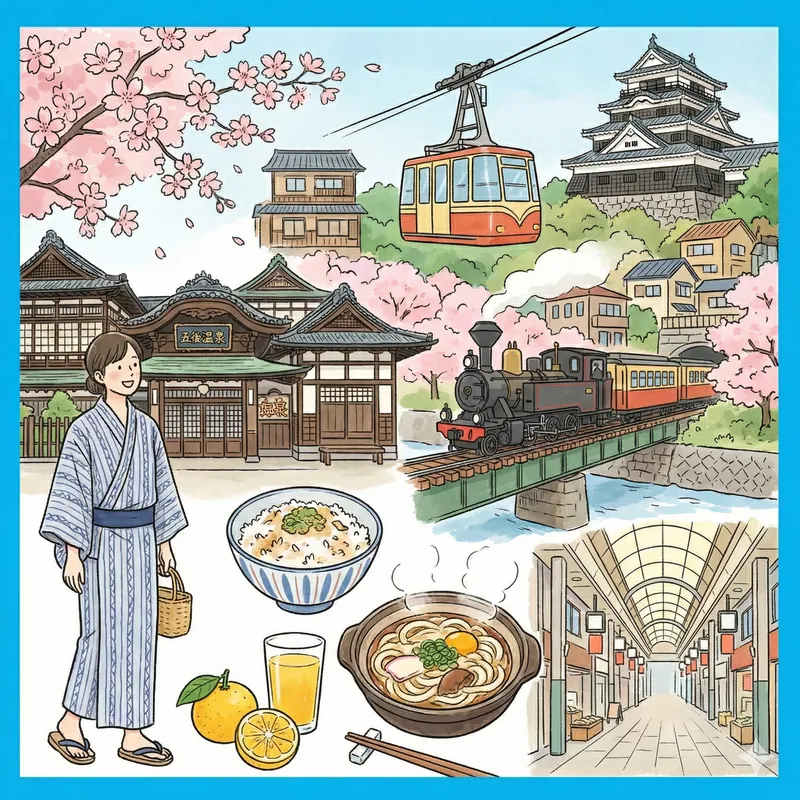 소도시 감성 가득, 혼자 떠나는 마쓰야마 2박 3일 힐링 여행 코스