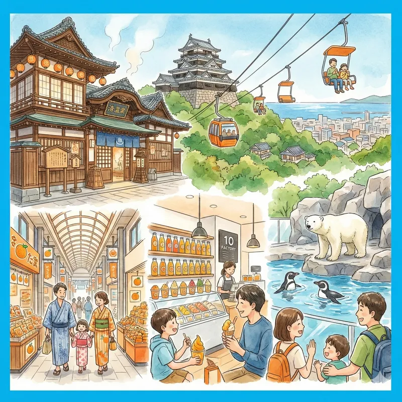 마쓰야마 2박 3일 가족 여행 코스: 아이와 부모님 모두 만족하는 힐링 일정